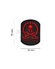 JTG - Naszywka 3D Molon Labe Rubber Patch- Czarno/Czerwona