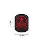 JTG - Naszywka 3D Molon Labe Rubber Patch- Czarno/Czerwona