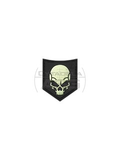 JTG - Naszywka 3D SOF Skull Rubber Patch - Świecąca