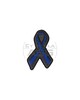 JTG- Naszywka 3D Thin Blue Line Ribbon Rubber Patch - Czarno/Niebieski