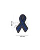 JTG- Naszywka 3D Thin Blue Line Ribbon Rubber Patch - Czarno/Niebieski