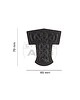 JTG- Naszywka 3D Thors Hammer Dragon Rubber Patch - Czarny