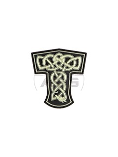 JTG - Naszywka 3D Thors Hammer Dragon Rubber Patch - Świecąca