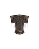 JTG - Naszywka 3D Thors Hammer Dragon Rubber Patch - Wielokolorowa