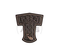 JTG - Naszywka 3D Thors Hammer Dragon Rubber Patch - Wielokolorowa