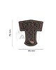 JTG - Naszywka 3D Thors Hammer Dragon Rubber Patch - Wielokolorowa