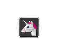 JTG - Naszywka 3D Unicorn Rubber Patch - Wielokolorowy 