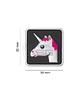 JTG - Naszywka 3D Unicorn Rubber Patch - Wielokolorowy 