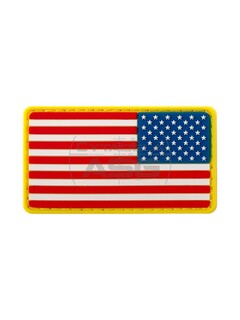 JTG - Naszywka 3D US Flag Rubber Patch Reversed - Wielokolorowy