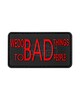 JTG - Naszywka 3D We do bad Things Rubber Patch - Czarny