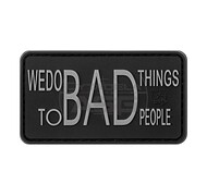 JTG - Naszywka 3D We do bad Things Rubber Patch - Czarny