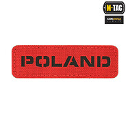 M-Tac - Naszywka Poland 25x80 - czerwony/czarny