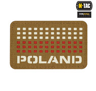 M-Tac - Naszywka Poland 50x80 - coyote/biały/czerwony