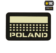 M-Tac - Naszywka Poland 50x80 - czarny/świecący