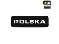 M-Tac - Naszywka Polska 25x80 - czarny/na wylot