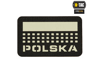 M-Tac - Naszywka Polska 50x80 - czarny/świecący