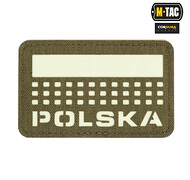 M-Tac - Naszywka Polska 50x80 - ranger green/świecący