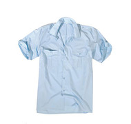 Mil-Tec - Koszula z pagonami krótki rękaw - Niebieska