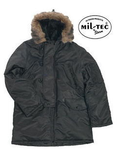 Mil-Tec - Kurtka lotnicza parka Alaska N-3B - Czarna