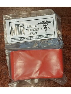 MTR - Replika wojskowej opaski elastycznej  US ARMY - Czerwona