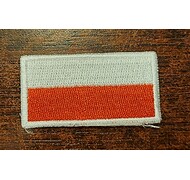 Naszywka na beret Polska (Kolor) - Biało/Czerwona