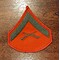 Naszywka - Szewron Lance Corporal (2szt.) - Zielony/Czerwony - Bez rzepu