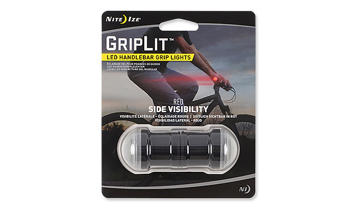 Nite Ize - GripLit LED Handlebar Lights - Czerwony - GLT-10-R7