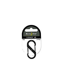 Nite Ize - S-Biner #2 Plastic Black Gate - Czarny - SBP2-03-01BG