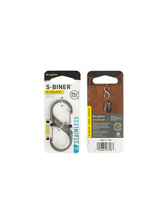 Nite Ize - S-Biner SlideLock Stainless Steel #3 - Stainless LSB3-11-R6