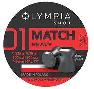 OLYMPIA - Śrut MATCH płaski HEAVY 500szt