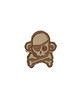 Patch - Naszywka - Skull Monkey Pirate - Multicam