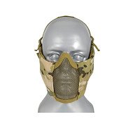 Stalowa maska siatkowa 2.0 z ochroną uszu - Multicamo [PJ]