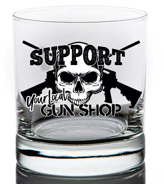 Szklanka do whisky - Support your local gun shop