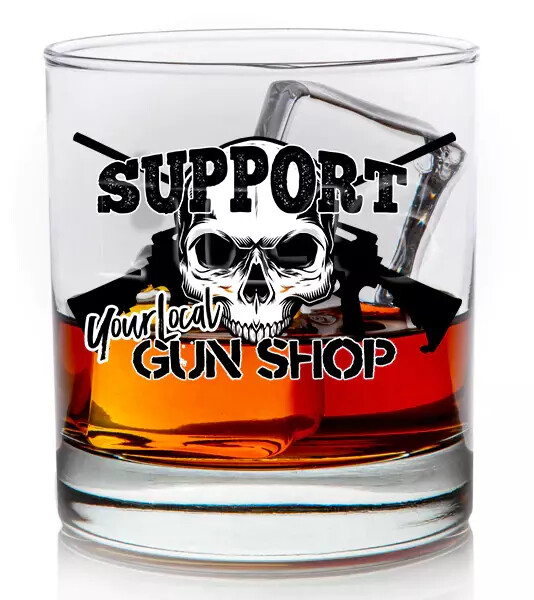 Szklanka do whisky - Support your local gun shop