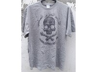 T-shirt "pork eating crusader" - szary