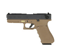 WE - Replika pistoletu Glock 18C GBB - TAN